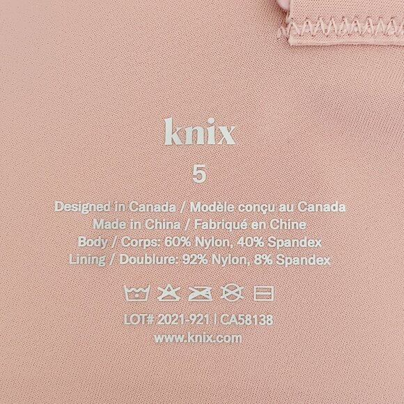 Knix Women's Pink Ginger Padded V-Neck Evolution Bra Size 5 38C 38D 40C - Picture 9 of 10